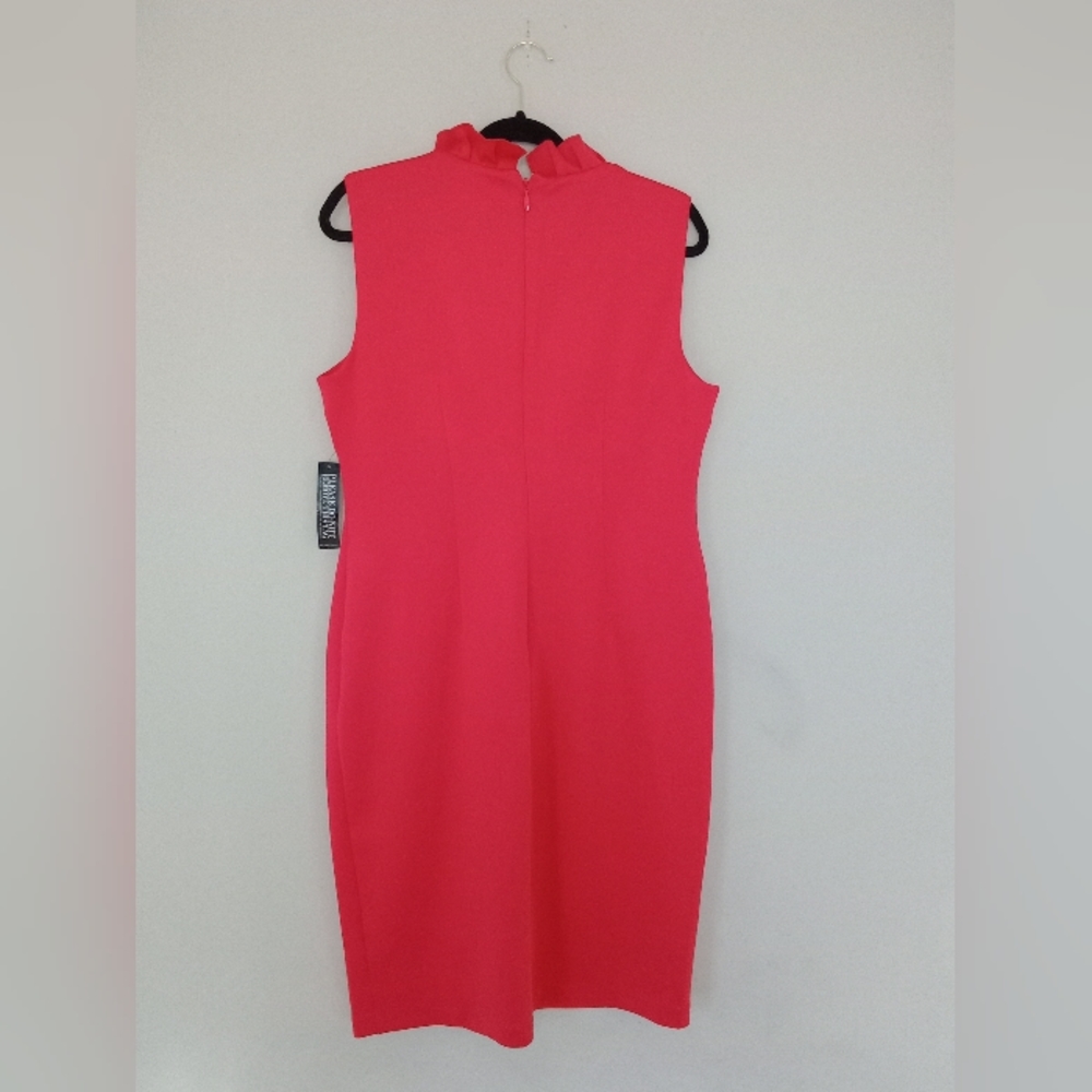 NY&CO RED RUFFLE SLEEVELESS DRESS SIZE XL - Picture 6 of 8